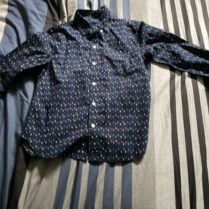 Christmas light button up shirt